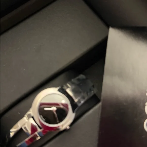 Movado Black and Silver Stainless Steel Watch - Picture 4 of 4